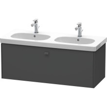 Тумба графит матовый 117 см Duravit Brioso BR404804949