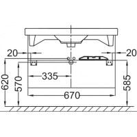 Тумба темный дуб 67 см Jacob Delafon Odeon Up EB860-NR