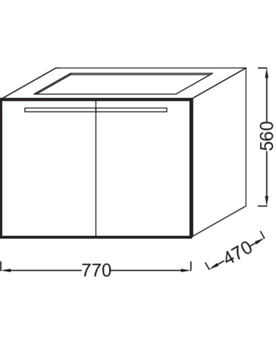 Тумба розовое дерево 77 см Jacob Delafon Struktura EB1281-E13