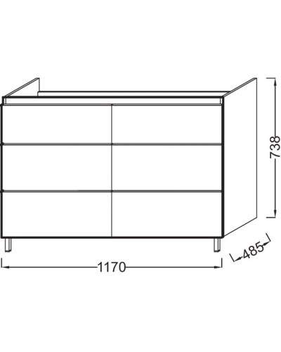 Тумба квебекский дуб 117 см Jacob Delafon Odeon Up EB995-E10