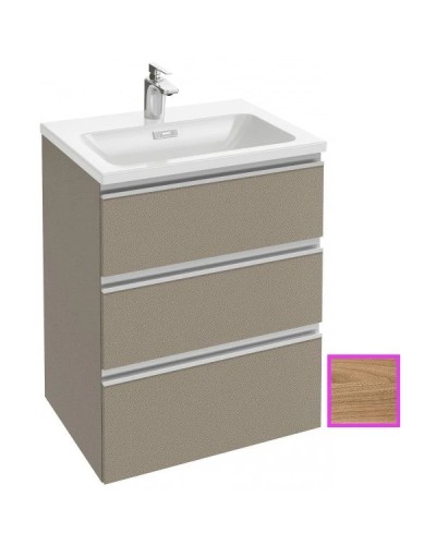 Тумба ореховое дерево 60 см 3 ящика Jacob Delafon Vox EB2050-RA-E16