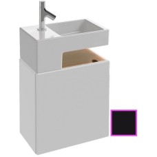 Тумба черный глянец 49,5 см шариниры слева Jacob Delafon Terrace EB1178-274