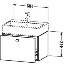 Тумба темный орех 68,4 см Duravit Brioso BR405401021