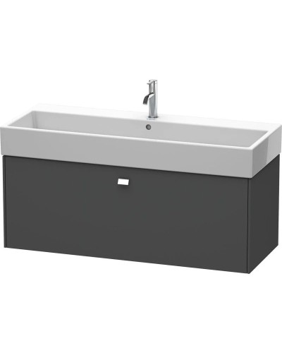 Тумба графит матовый 118,4 см Duravit Brioso BR405701049