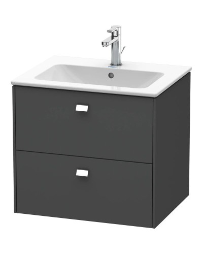 Тумба графит матовый 62 см Duravit Brioso BR410101049