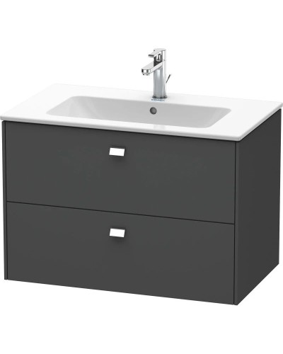 Тумба графит матовый 82 см Duravit Brioso BR410201049