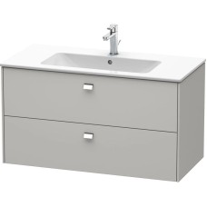 Тумба бетонно-серый матовый 102 см Duravit Brioso BR410301007