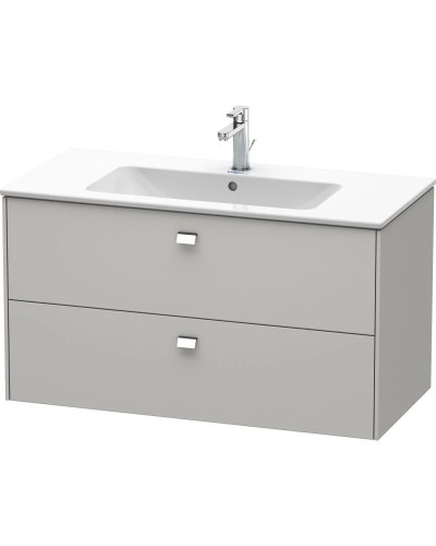 Тумба бетонно-серый матовый 102 см Duravit Brioso BR410301007