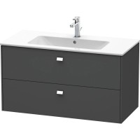 Тумба графит матовый 102 см Duravit Brioso BR410301049