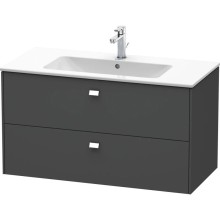 Тумба графит матовый 102 см Duravit Brioso BR410301049