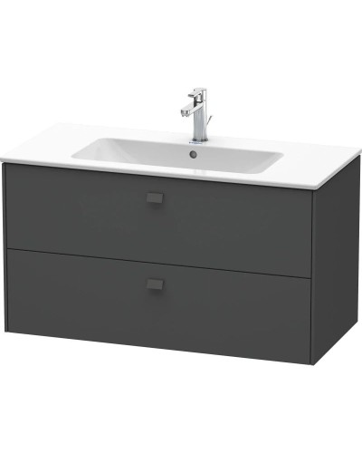 Тумба графит матовый 102 см Duravit Brioso BR410304949