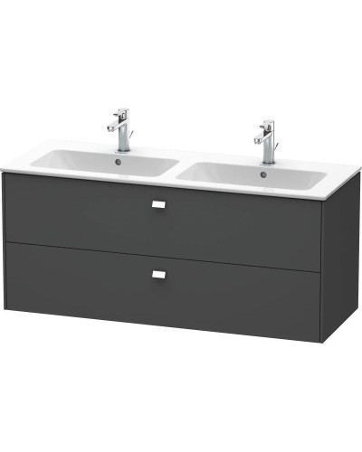 Тумба графит матовый 129 см Duravit Brioso BR410501049