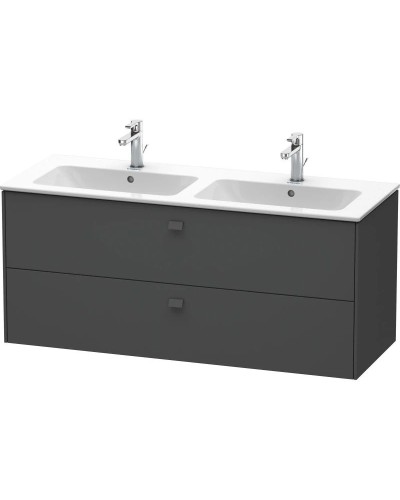 Тумба графит матовый 129 см Duravit Brioso BR410504949