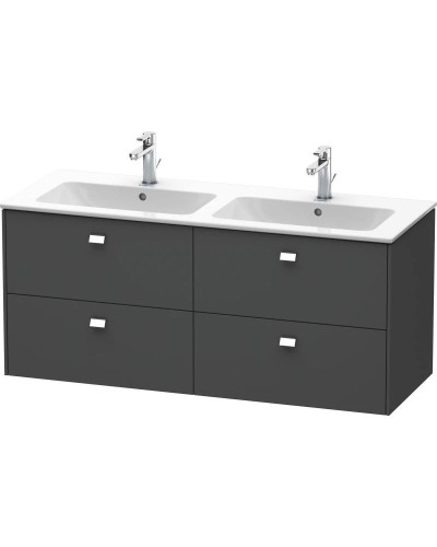 Тумба графит матовый 129 см Duravit Brioso BR410601049