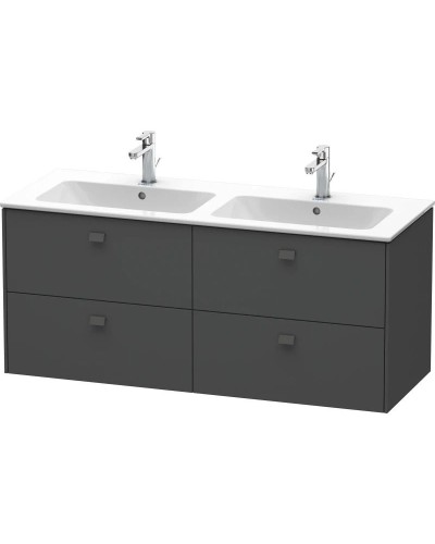 Тумба графит матовый 129 см Duravit Brioso BR410604949