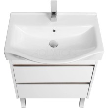 Тумба белый глянец/дуб эндгрейн 61,6 см Акватон Нортон 1A248801NT010