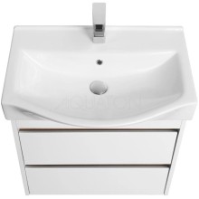 Тумба белый глянец/дуб эндгрейн 61,6 см Акватон Нортон 1A248801NT010