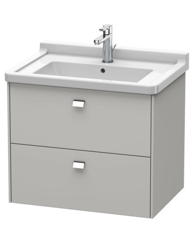 Тумба бетонно-серый матовый 67 см Duravit Brioso BR414101007