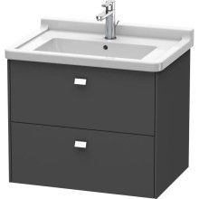 Тумба графит матовый 67 см Duravit Brioso BR414101049