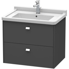Тумба графит матовый 67 см Duravit Brioso BR414101049