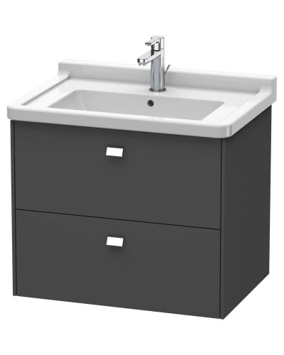 Тумба графит матовый 67 см Duravit Brioso BR414101049