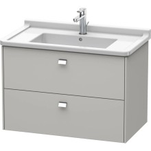 Тумба бетонно-серый матовый 82 см Duravit Brioso BR414201007