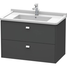 Тумба графит матовый 82 см Duravit Brioso BR414201049