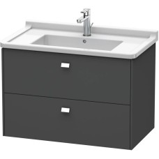 Тумба графит матовый 82 см Duravit Brioso BR414201049