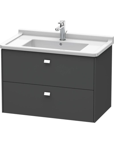 Тумба графит матовый 82 см Duravit Brioso BR414201049