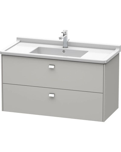 Тумба бетонно-серый матовый 102 см Duravit Brioso BR414301007