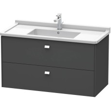 Тумба графит матовый 102 см Duravit Brioso BR414301049