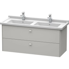 Тумба бетонно-серый матовый 122 см Duravit Brioso BR414400707