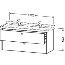 Тумба черный дуб 122 см Duravit Brioso BR414401016