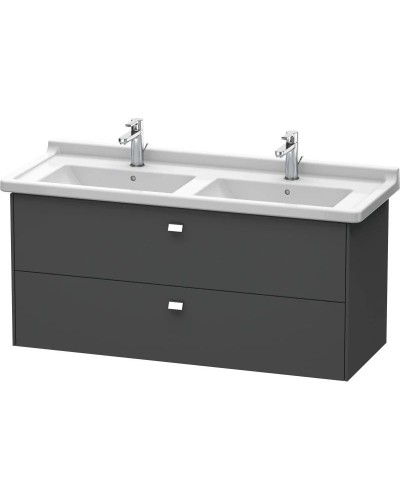 Тумба графит матовый 122 см Duravit Brioso BR414401049