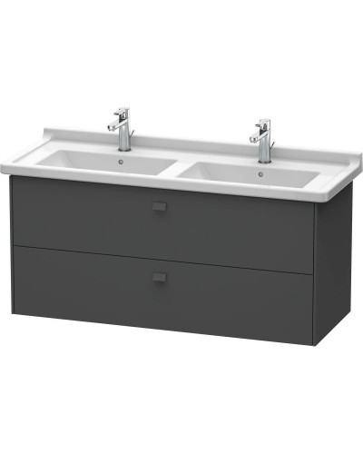 Тумба графит матовый 122 см Duravit Brioso BR414404949