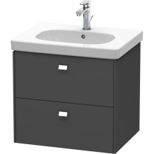 Тумба графит матовый 62 см Duravit Brioso BR414501049