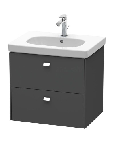 Тумба графит матовый 62 см Duravit Brioso BR414501049