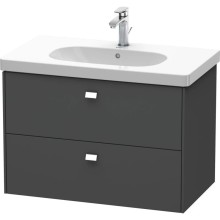 Тумба графит матовый 82 см Duravit Brioso BR414601049