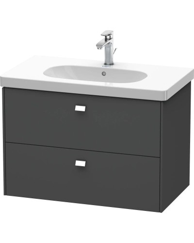 Тумба графит матовый 82 см Duravit Brioso BR414601049