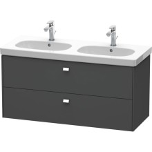 Тумба графит матовый 117 см Duravit Brioso BR414801049