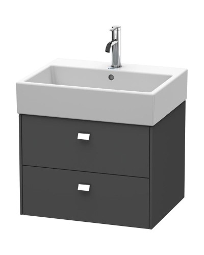Тумба графит матовый 58,4 см Duravit Brioso BR415301049