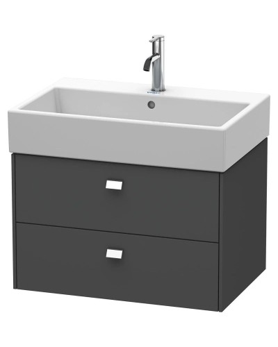 Тумба графит матовый 68,4 см Duravit Brioso BR415401049