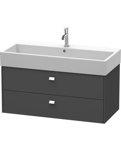 Тумба графит матовый 98,4 см Duravit Brioso BR415601049