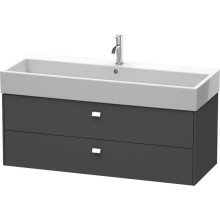 Тумба графит матовый 118,4 см Duravit Brioso BR415701049