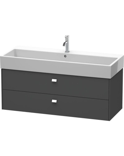 Тумба графит матовый 118,4 см Duravit Brioso BR415701049