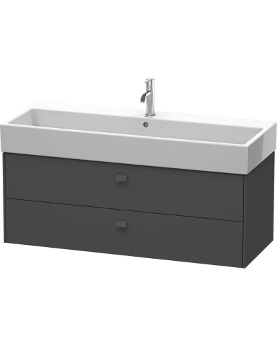 Тумба графит матовый 118,4 см Duravit Brioso BR415704949
