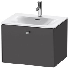 Тумба графит матовый 62 см Duravit Brioso BR421001049