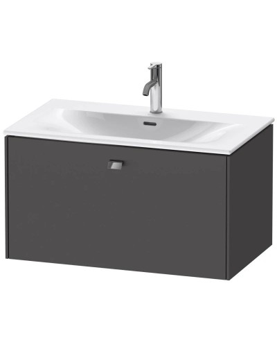 Тумба графит матовый 82 см Duravit Brioso BR421201049