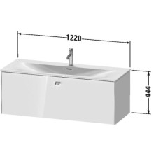 Тумба дуб 122 см Duravit Brioso BR421401030