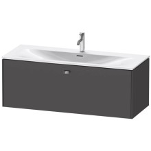 Тумба графит матовый 122 см Duravit Brioso BR421401049